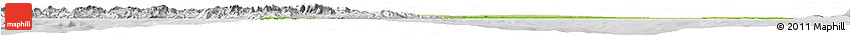 Physical Horizon Map of Puglia, lighten, desaturated