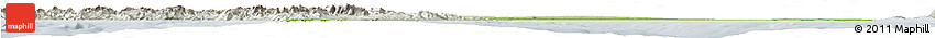 Physical Horizon Map of Puglia, lighten, semi-desaturated