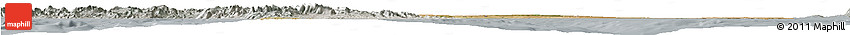 Satellite Horizon Map of Puglia, lighten, semi-desaturated