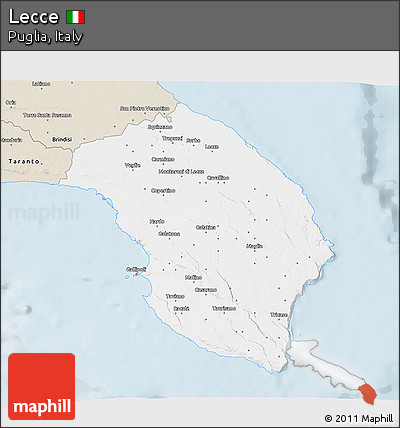 Classic Style 3D Map of Lecce