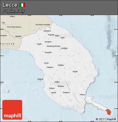 Classic Style Map of Lecce