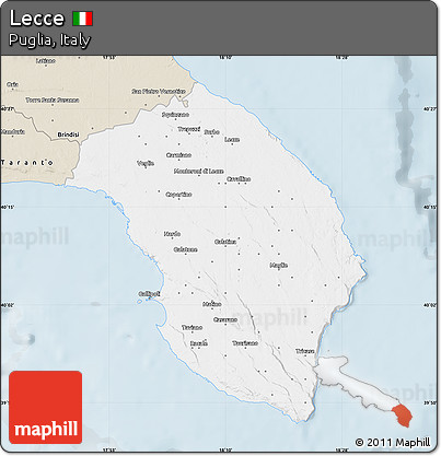 Classic Style Map of Lecce