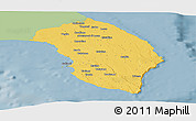 Savanna Style Panoramic Map of Lecce, single color outside