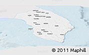 Silver Style Panoramic Map of Lecce, single color outside