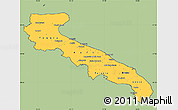 Savanna Style Simple Map of Puglia, cropped outside