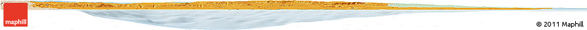 Political Horizon Map of Taranto, lighten