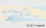 Classic Style Panoramic Map of Taranto, single color outside