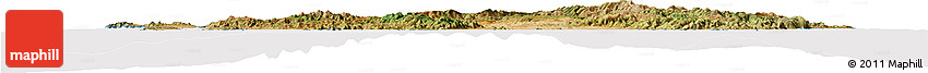 Satellite Horizon Map of Sardegna, cropped outside