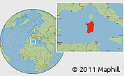 Savanna Style Location Map of Sardegna