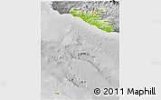 Physical 3D Map of Agrigento, desaturated