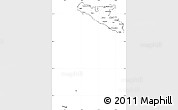 Blank Simple Map of Agrigento, cropped outside