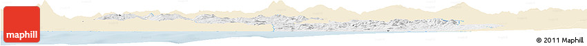 Classic Style Horizon Map of Caltanissetta, single color outside