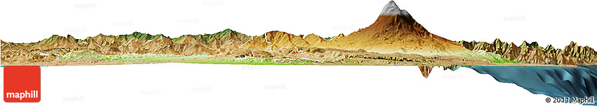 Physical Horizon Map of Catania, satellite outside