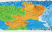 Political Panoramic Map of Catania