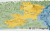 Savanna Style Panoramic Map of Catania