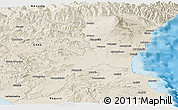 Shaded Relief Panoramic Map of Catania