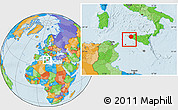 Political Location Map of Trapani
