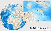 Shaded Relief Location Map of Trapani