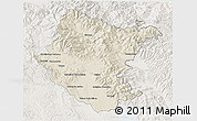 Shaded Relief 3D Map of Arezzo, lighten