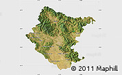 Satellite Map of Arezzo, single color outside