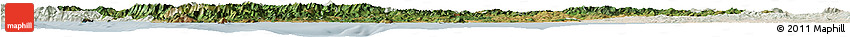 Satellite Horizon Map of Toscana, lighten
