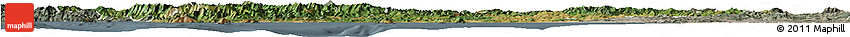 Satellite Horizon Map of Toscana, semi-desaturated