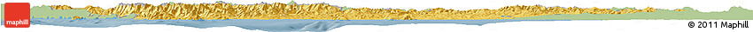Savanna Style Horizon Map of Toscana, single color outside