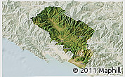 Satellite 3D Map of Massa-Carrara, lighten
