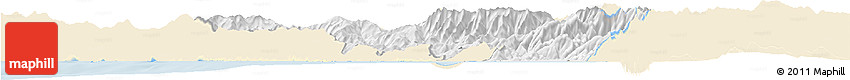 Classic Style Horizon Map of Massa-Carrara, single color outside