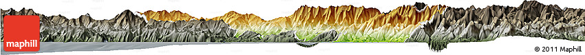 Physical Horizon Map of Massa-Carrara, darken, semi-desaturated