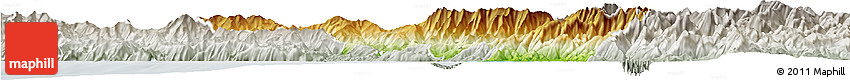 Physical Horizon Map of Massa-Carrara, lighten, semi-desaturated