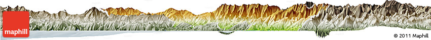 Physical Horizon Map of Massa-Carrara, semi-desaturated