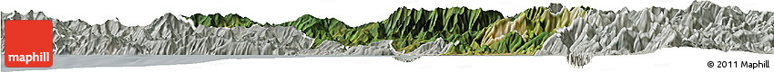 Satellite Horizon Map of Massa-Carrara, lighten, semi-desaturated