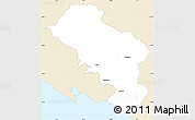 Classic Style Simple Map of Massa-Carrara, single color outside