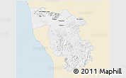 Classic Style 3D Map of Pisa, single color outside