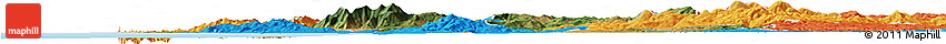 Satellite Horizon Map of Pisa, political outside