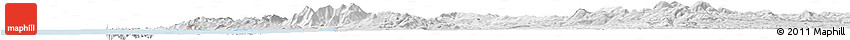 Silver Style Horizon Map of Pisa