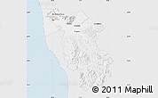 Silver Style Map of Pisa, single color outside