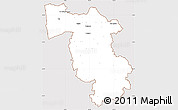 Classic Style Simple Map of Pisa, cropped outside