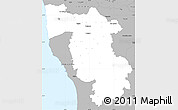 Gray Simple Map of Pisa