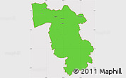 Political Simple Map of Pisa, cropped outside