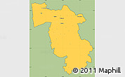 Savanna Style Simple Map of Pisa, cropped outside