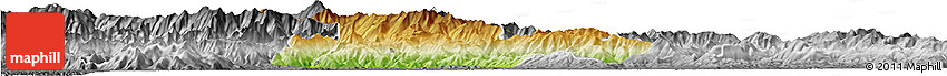 Physical Horizon Map of Pistoia, desaturated