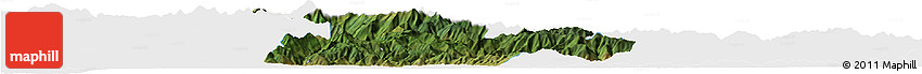 Satellite Horizon Map of Pistoia, single color outside