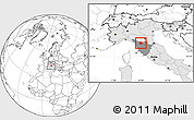 Blank Location Map of Pistoia, highlighted country, highlighted parent region