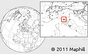 Blank Location Map of Pistoia, highlighted parent region