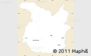 Classic Style Simple Map of Pistoia, single color outside