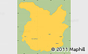 Savanna Style Simple Map of Pistoia, single color outside