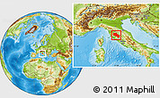 Physical Location Map of Siena