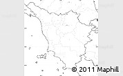 Blank Simple Map of Toscana, no labels